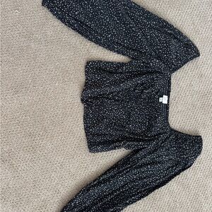 Black and White Pattern Blouse